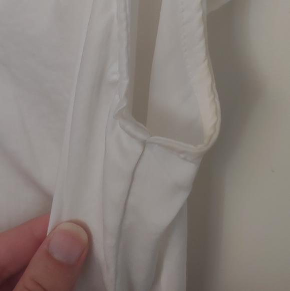 Silky White Ruffled Mini Dress, soft spring summer - Picture 6 of 10